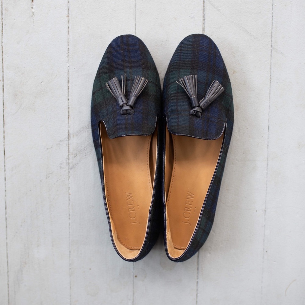 Plaid loafers
